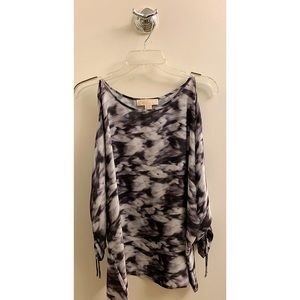 MICHAEL Michael Kors Open Ruched Sleeve Blouse